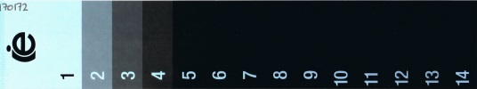 Density Comparison Strip - 14 Step w/ Certificate